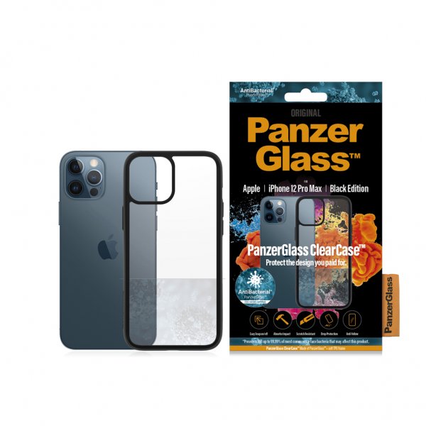 PanzerGlass iPhone 12 Pro Max Cover ClearCase Black Edition