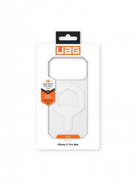 Urban Armor Gear (UAG) iPhone 17 Pro Max Cover Plyo MagSafe Ice Hvid
