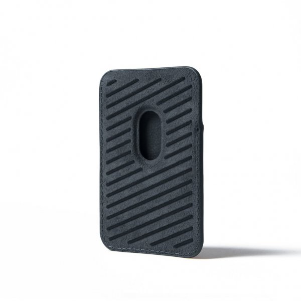 Mujjo MagSafe Kortholder Full Leather Magnetic Wallet Basalt