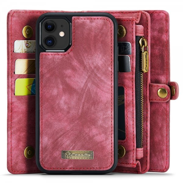 CaseMe iPhone 11 008 Series Aftageligt Cover Rød