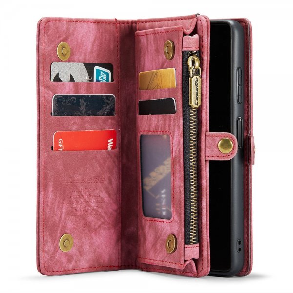CaseMe Samsung Galaxy A12 Etui 008 Series Aftageligt Cover Rød