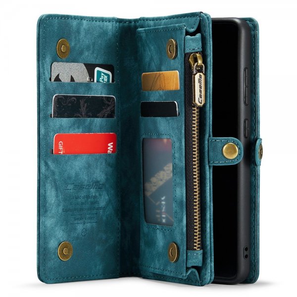 CaseMe Samsung Galaxy S22 Cover 008 Series Aftagelig Shell Petrol