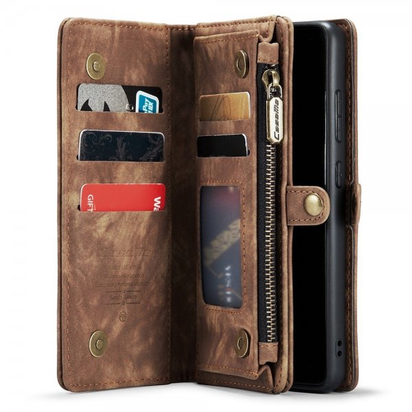CaseMe Samsung Galaxy S22 Etui 008 Series Aftageligt Cover Brun
