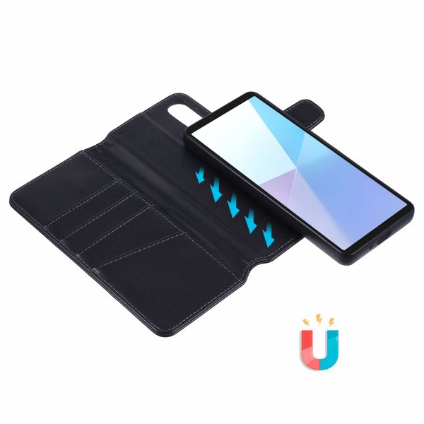 Nordic Covers Sony Xperia 10 VI Cover MagLeather Raven Black