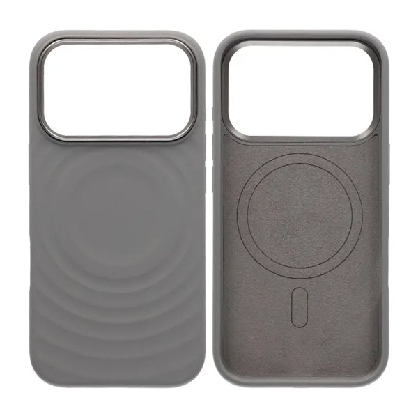 iPhone 17 Pro Cover Silikone MagSafe Lysegrå