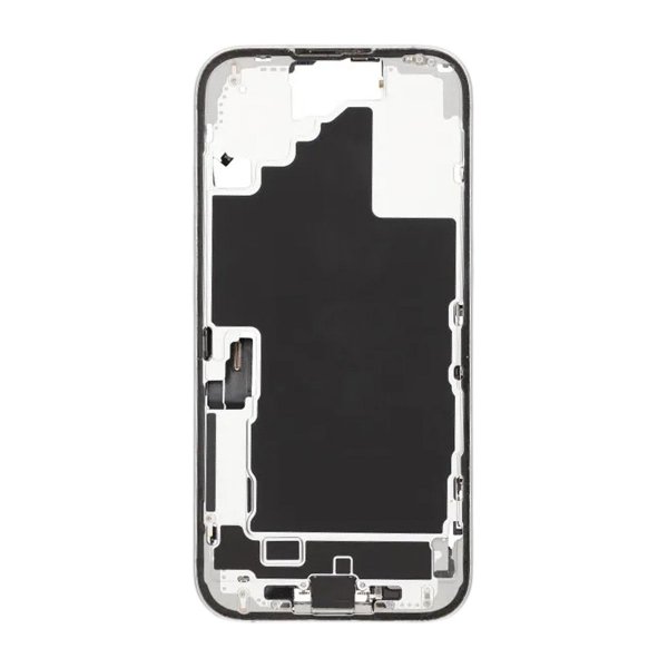 Midterramme med smådele til iPhone 16 - Hvid OEM