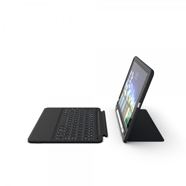 ZAGG iPad 10.2 Etui med Tastatur Slim Book Go Nordisk Sort