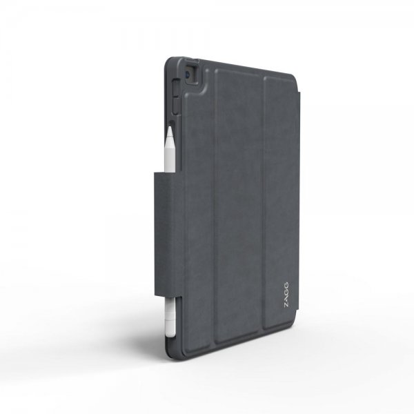 ZAGG iPad 10.2 Etui med tastatur Pro Keys with Trackpad Nordic Sort Grå