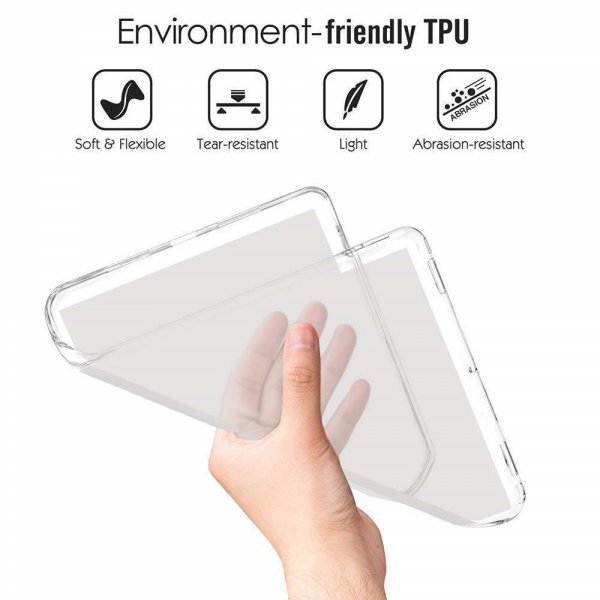 Samsung Galaxy Tab A 10.1 2019 T510 T515 Etui Blød Plast Gennemsigtig