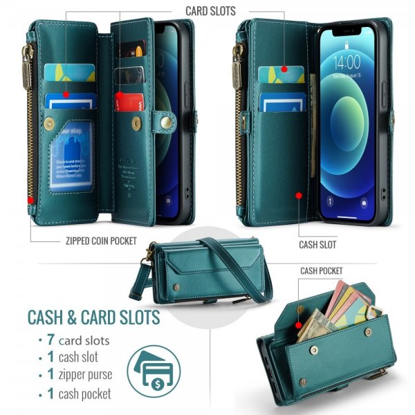 CaseMe iPhone 12/iPhone 12 Pro Etui C36 Serie Grøn