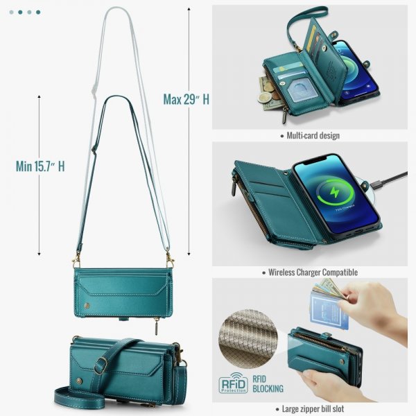 CaseMe iPhone 12/iPhone 12 Pro Etui C36 Serie Grøn