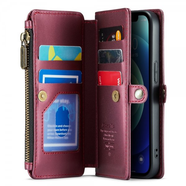 CaseMe iPhone 12/iPhone 12 Pro Etui C36 Serie Rød
