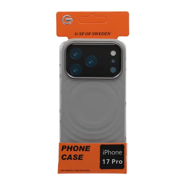 iPhone 17 Pro Cover Silikone MagSafe Lysegrå