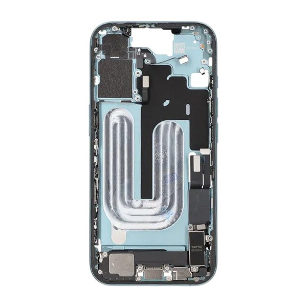 Mellemramme med smådele til iPhone 16 - Grøn OEM