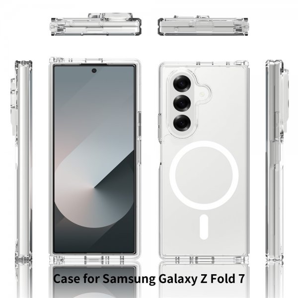 Nordic Covers Samsung Galaxy Z Fold 7 Cover Feather Series MagSafe Transparent