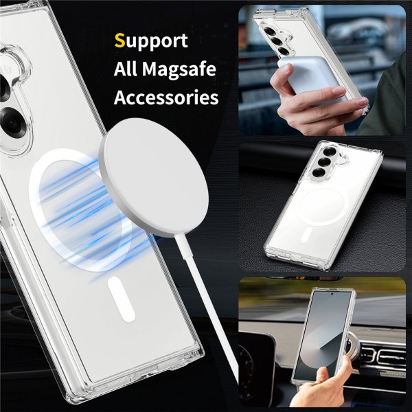 Nordic Covers Samsung Galaxy Z Fold 7 Cover Feather Series MagSafe Transparent