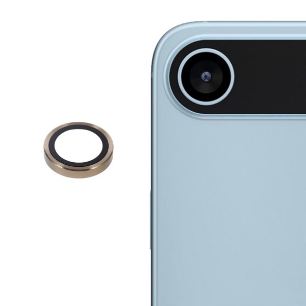 iPhone Air Kamerabeskyttelse Hærdet Glas Guld