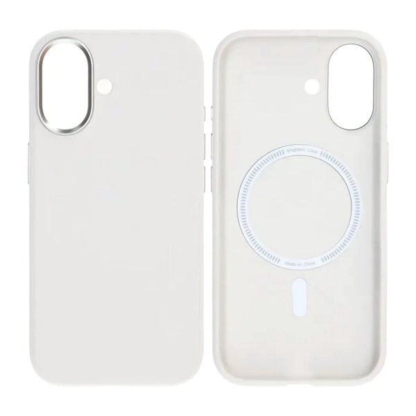 iPhone 17 Cover Kunstlæder MagSafe Hvid