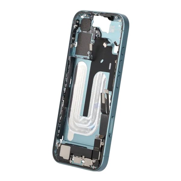 Mellemramme med smådele til iPhone 16 - Grøn OEM