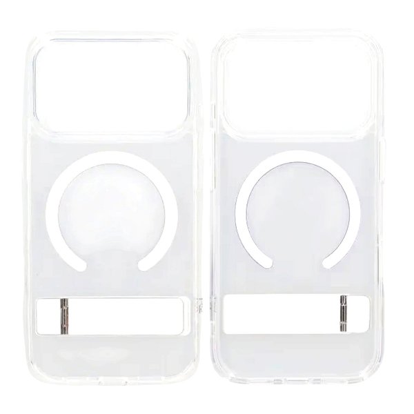 Rvelon iPhone 17 Pro Cover med Stativ MagSafe Transparent
