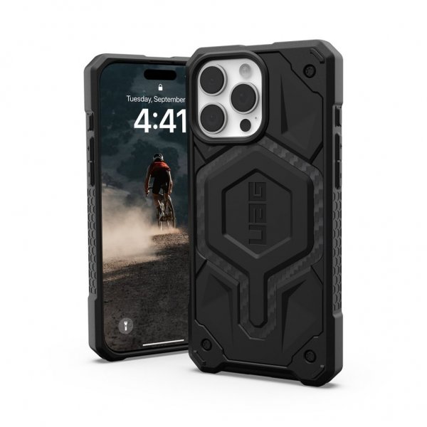 Urban Armor Gear (UAG) iPhone 16 Pro Max Cover Monarch Pro MagSafe Carbon Fiber