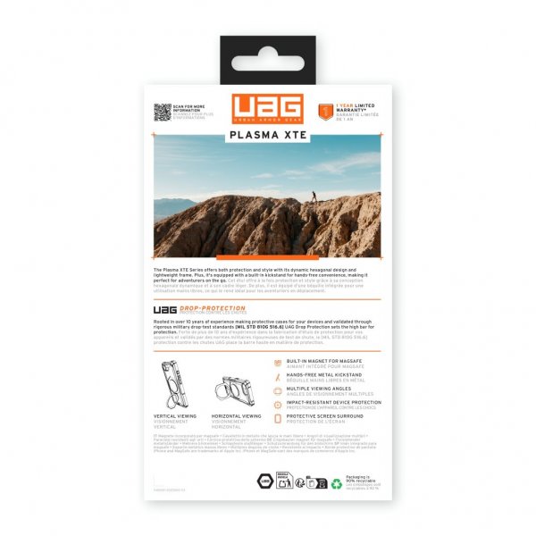 Urban Armor Gear (UAG) iPhone 16/17 Cover Plasma XTE MagSafe Ash/Titanium
