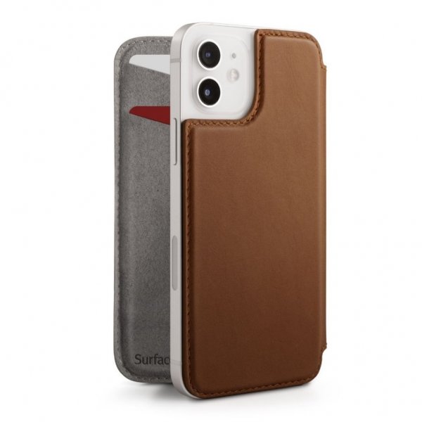 Twelve South iPhone 12 Mini Cover SurfacePad Cognac