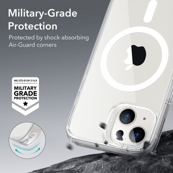 ESR iPhone 13/iPhone 14 Cover Classic Hybrid HaloLock Transparent