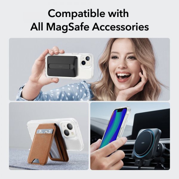 ESR iPhone 13/iPhone 14 Cover Classic Hybrid HaloLock Transparent