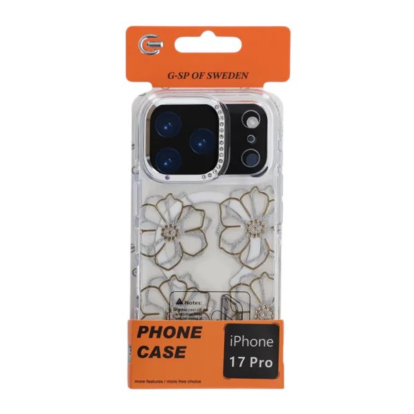 iPhone 17 Pro Cover Mønster MagSafe Blomster
