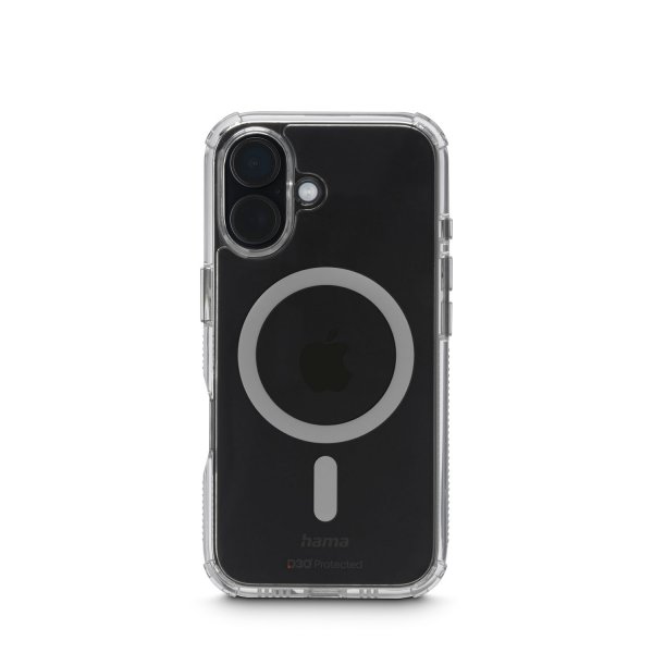 Hama iPhone 16 Cover Extreme Protect MagLine Transparent