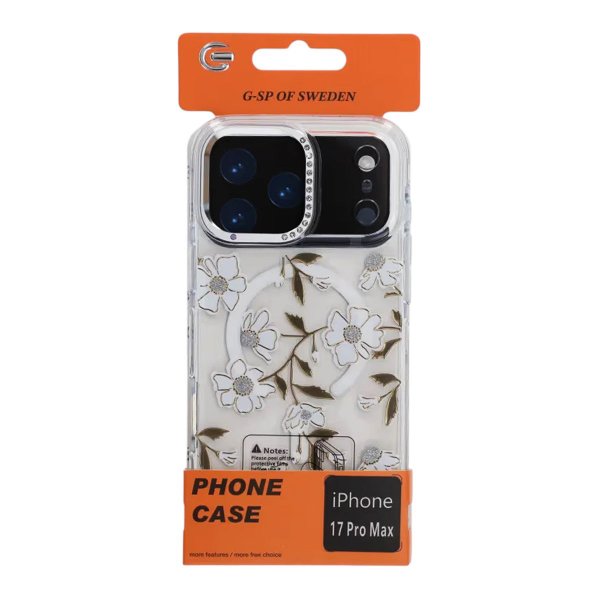 iPhone 17 Pro Max Cover Mønster MagSafe Blomstergrene