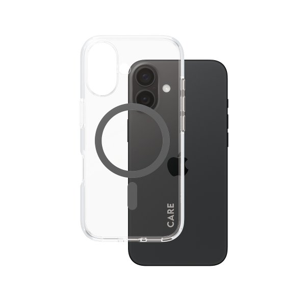 CARE by PanzerGlass iPhone 16 Cover Urban Combat MagSafe Sort Transparent