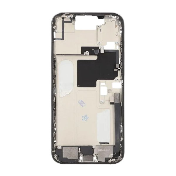 Midterramme med smådele til iPhone 16 Pro Max - Hvid Titanium OEM