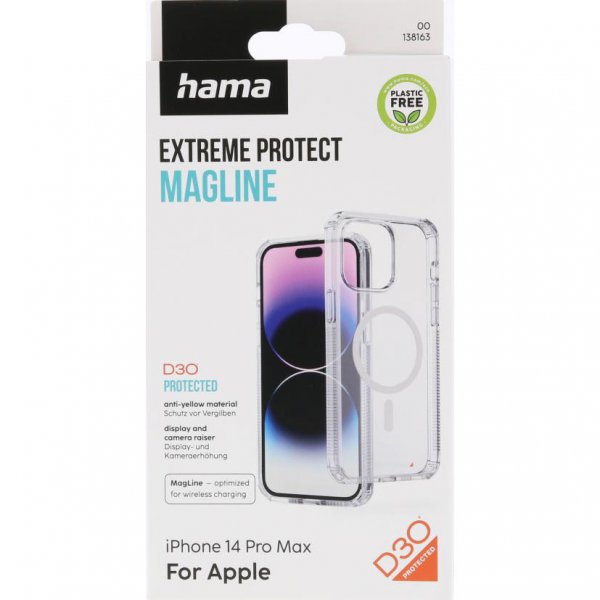 Hama iPhone 14 Pro Max Cover Extreme Protect MagLine Transparent