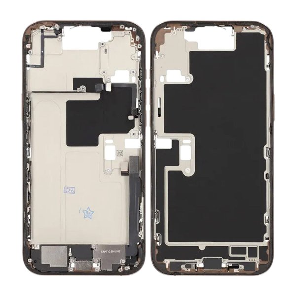 Midterramme med smådele til iPhone 16 Pro Max - Sandfarvet Titanium OEM