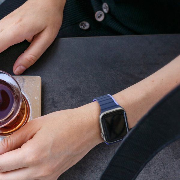 Dux Ducis Apple Watch 38/40/41/42 mm Rem LD-serien Blå Lilla