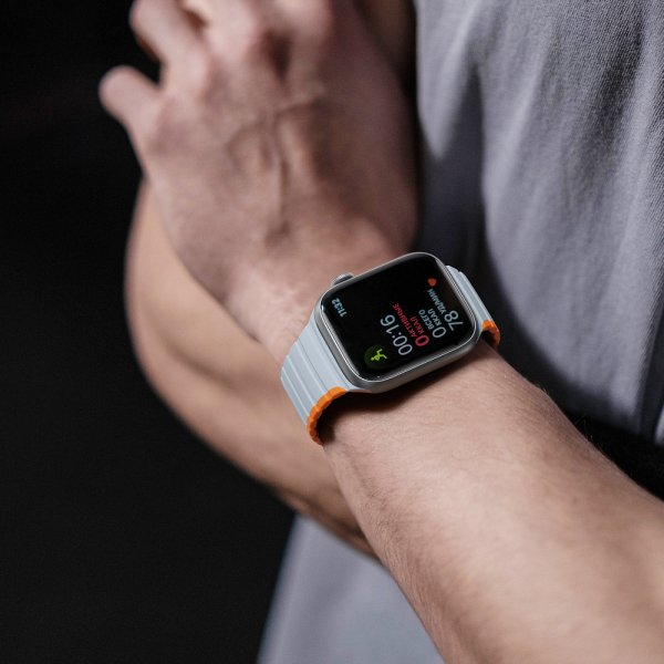 Dux Ducis Apple Watch 38/40/41/42mm Armbånd LD-serien Grå Orange