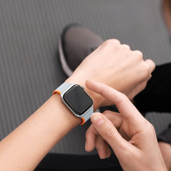 Dux Ducis Apple Watch 38/40/41/42mm Armbånd LD-serien Grå Orange