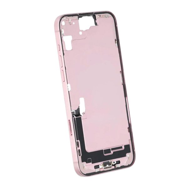 Midterramme med smådele til iPhone 15 Plus - Rosa OEM