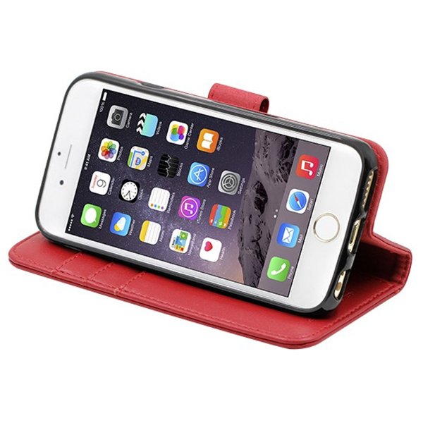 iPhone 6/6S Etui med aftageligt Cover Rød