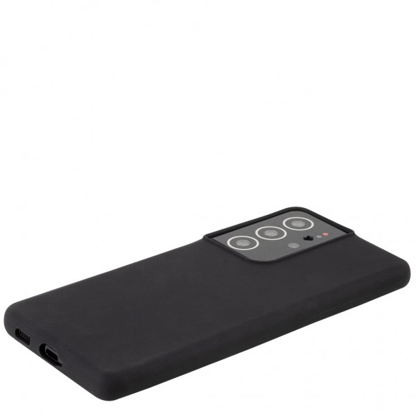 holdit Samsung Galaxy S21 Ultra Cover Silikone Sort