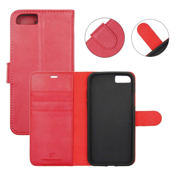 iPhone 6/6S Etui med aftageligt Cover Rød
