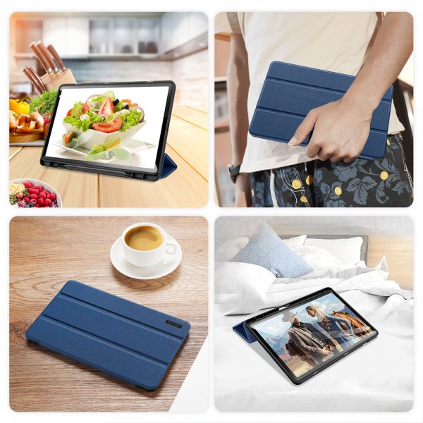 Dux Ducis Samsung Galaxy Tab S9 FE/S10 FE/S10 Lite Cover DOMO Series Blå