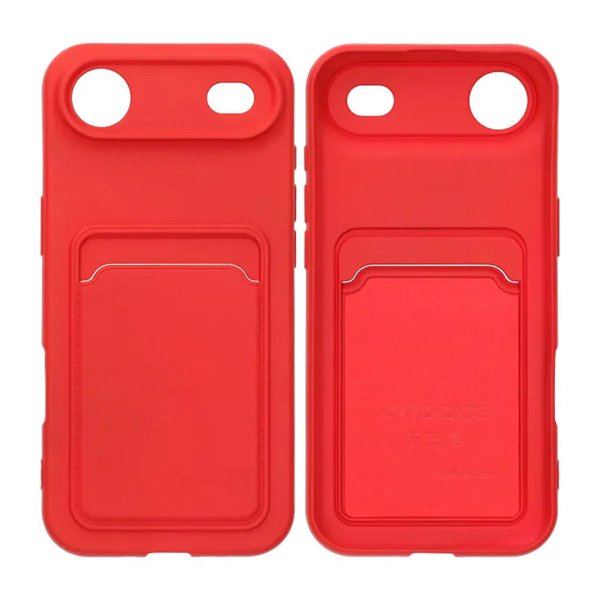 iPhone Air Cover Kreditkortholder Rød