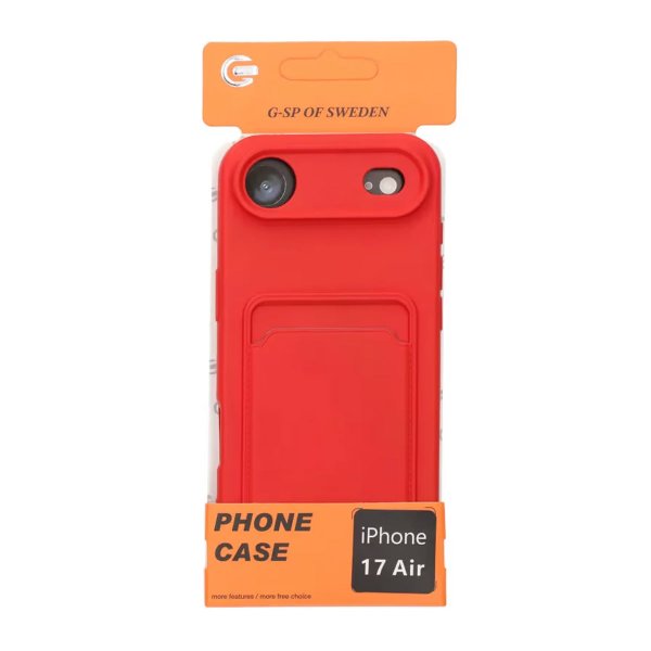 iPhone Air Cover Kreditkortholder Rød