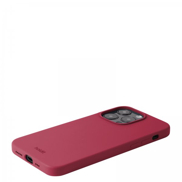 holdit iPhone 15 Pro Cover Silikone Red Velvet