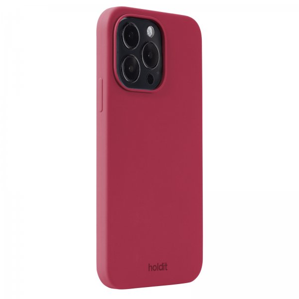 holdit iPhone 15 Pro Max Cover Silikone Red Velvet