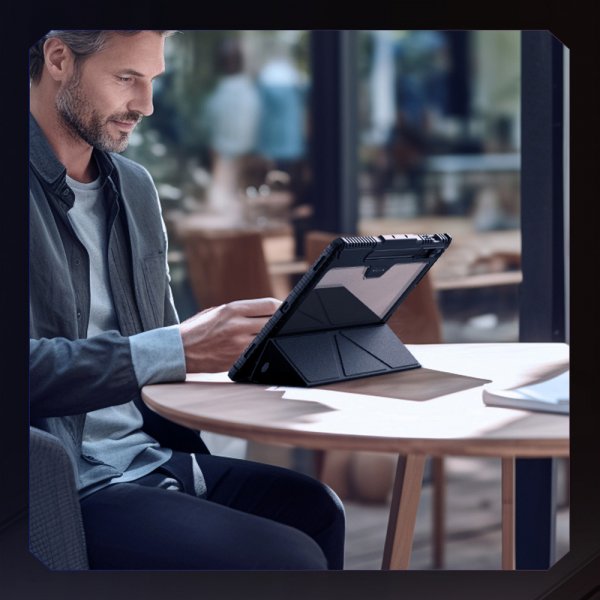 Nillkin Samsung Galaxy Tab S9 Plus/S10 Plus Cover Bumper Leather Case Pro Sort