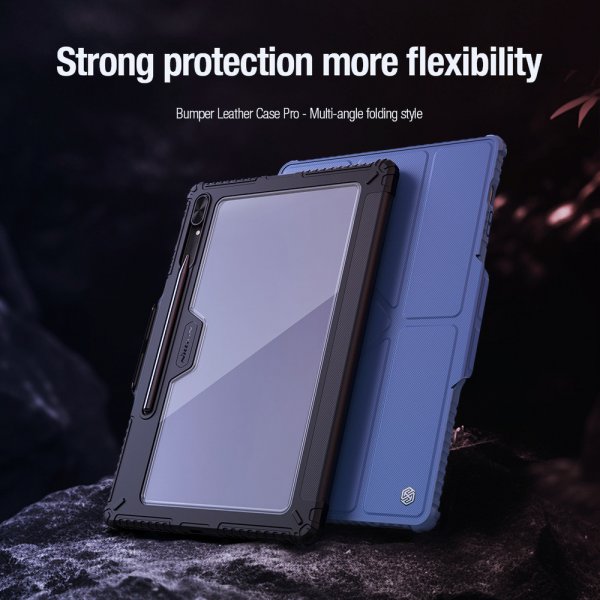 Nillkin Samsung Galaxy Tab S9 Plus/S10 Plus Cover Bumper Leather Case Pro Sort